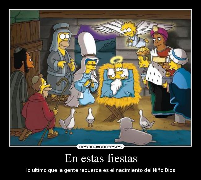 En estas fiestas - lo ultimo que la gente recuerda es el nacimiento del Niño Dios