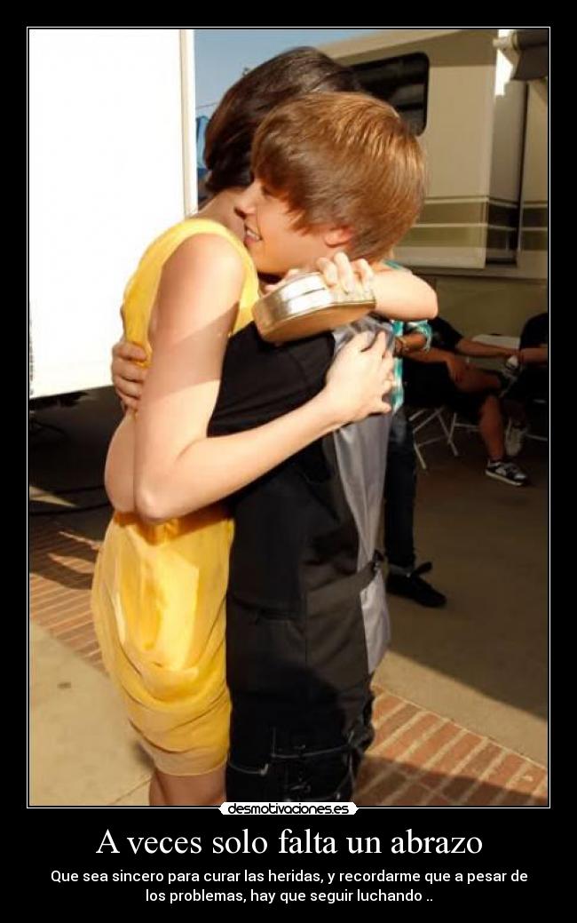 A veces solo falta un abrazo -