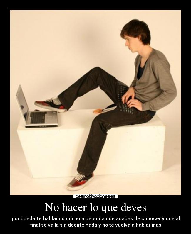 No hacer lo que deves - 