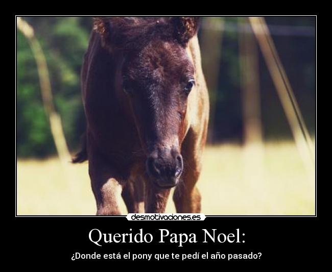 Querido Papa Noel: -