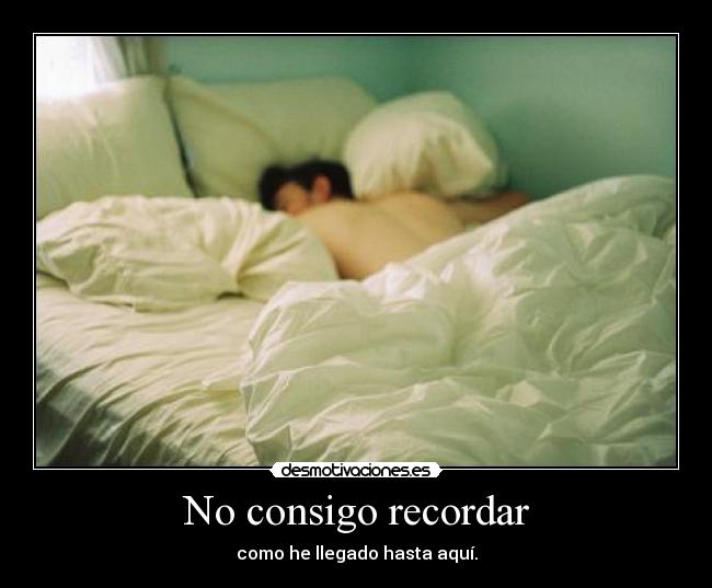 No consigo recordar - 