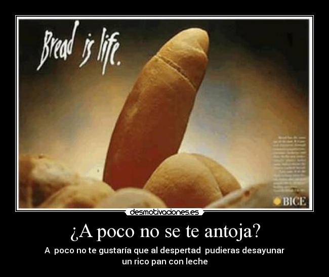 ¿A poco no se te antoja? -