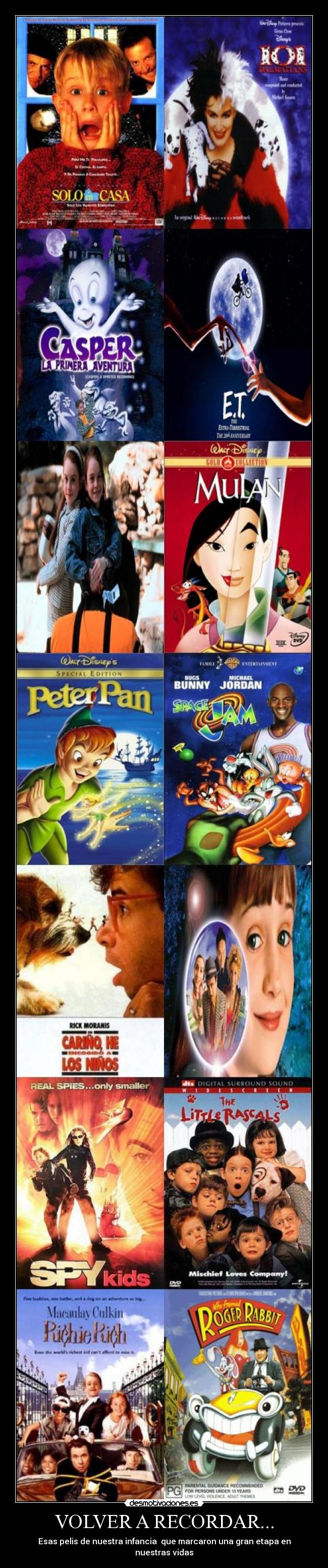 carteles pelis infancia desmotivaciones