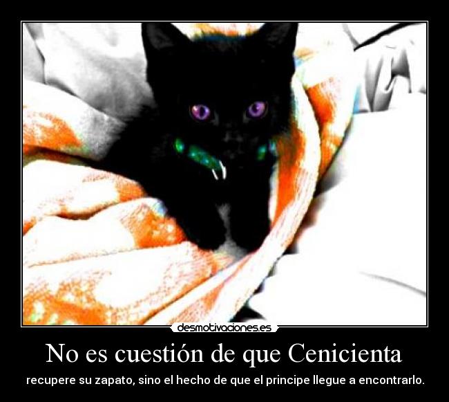 No es cuestión de que Cenicienta -