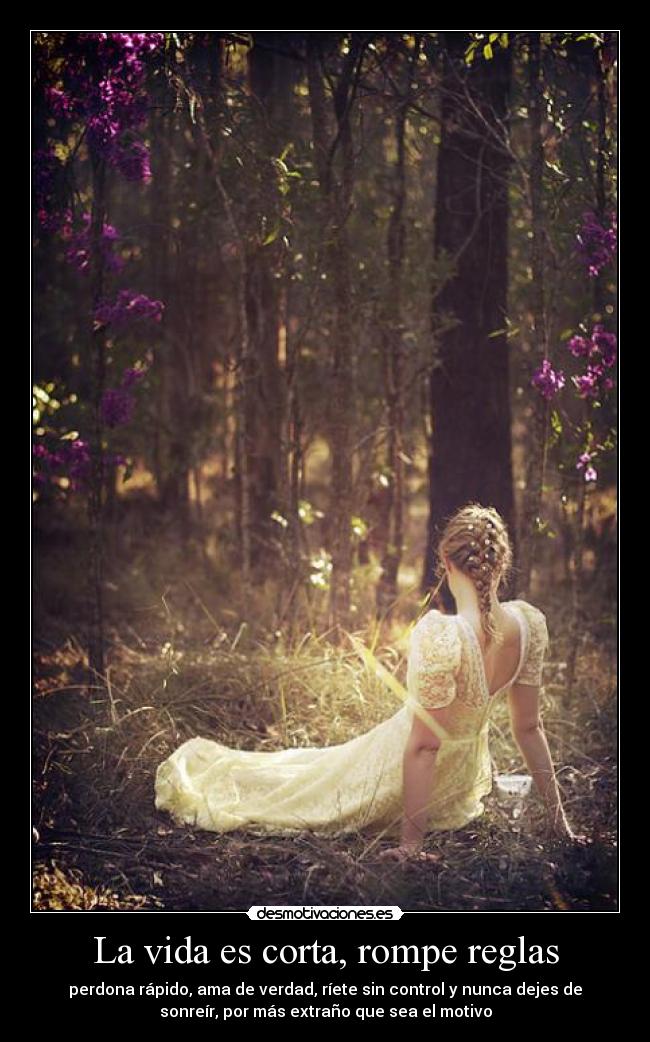 La vida es corta, rompe reglas -