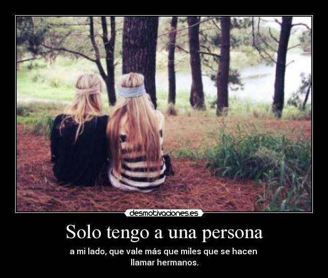 Solo tengo a una persona - 