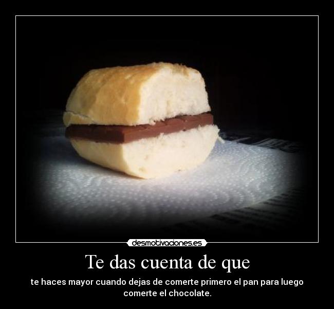 Te das cuenta de que - 