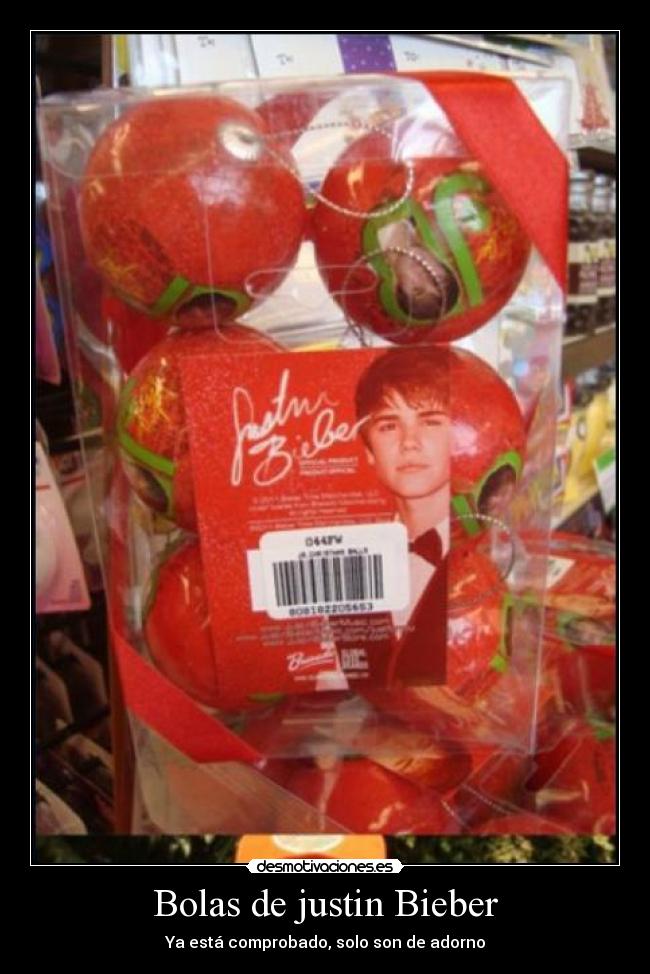 Bolas de justin Bieber -