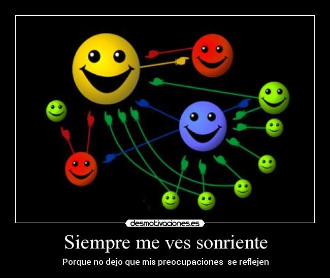 Siempre me ves sonriente - 