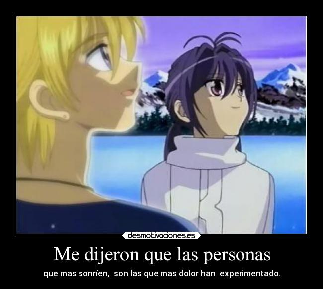 Me dijeron que las personas -