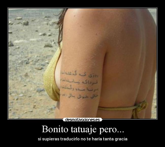 Bonito tatuaje pero... - 