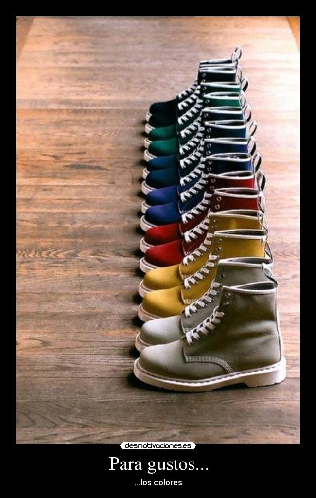 Para gustos... - ...los colores