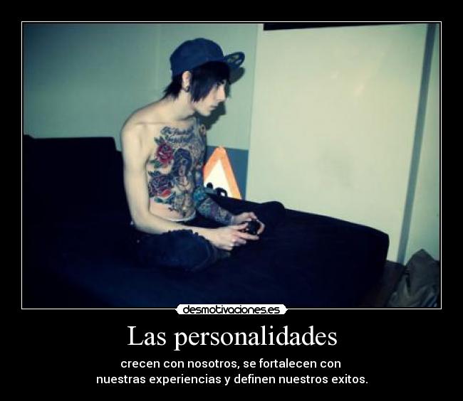 carteles personalidad experiencias exitos desmotivaciones