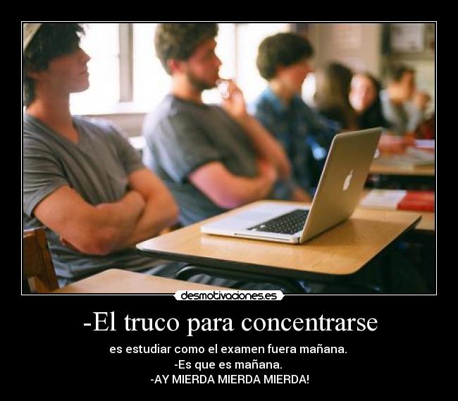 -El truco para concentrarse -