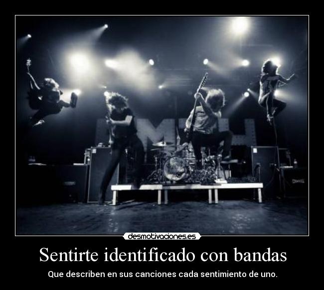 Sentirte identificado con bandas - 