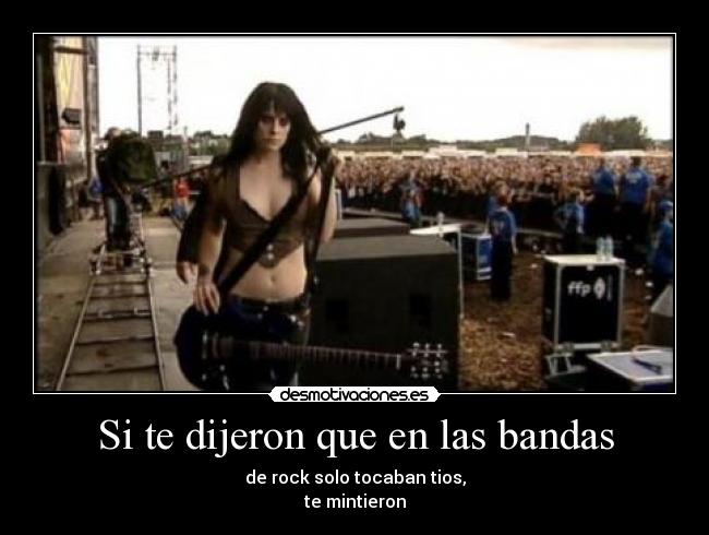 Si te dijeron que en las bandas -