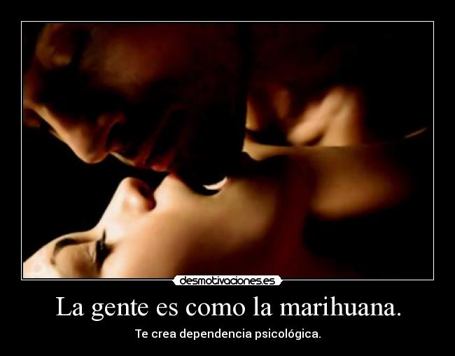 La gente es como la marihuana. - 