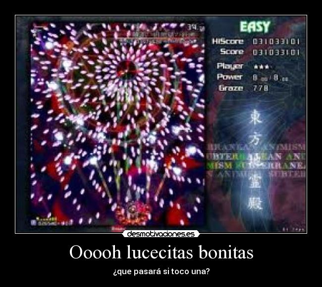 Ooooh lucecitas bonitas - ¿que pasará si toco una?