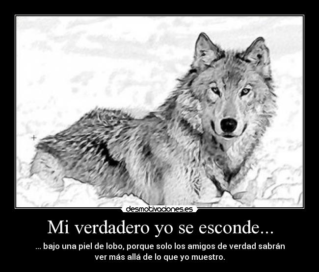 Mi verdadero yo se esconde... -
