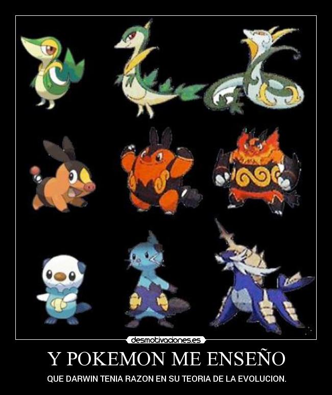 carteles pokemon evolucion desmotivaciones