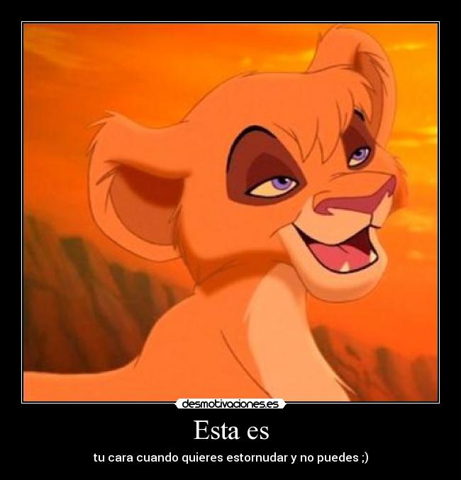 Esta es - tu cara cuando quieres estornudar y no puedes ;)