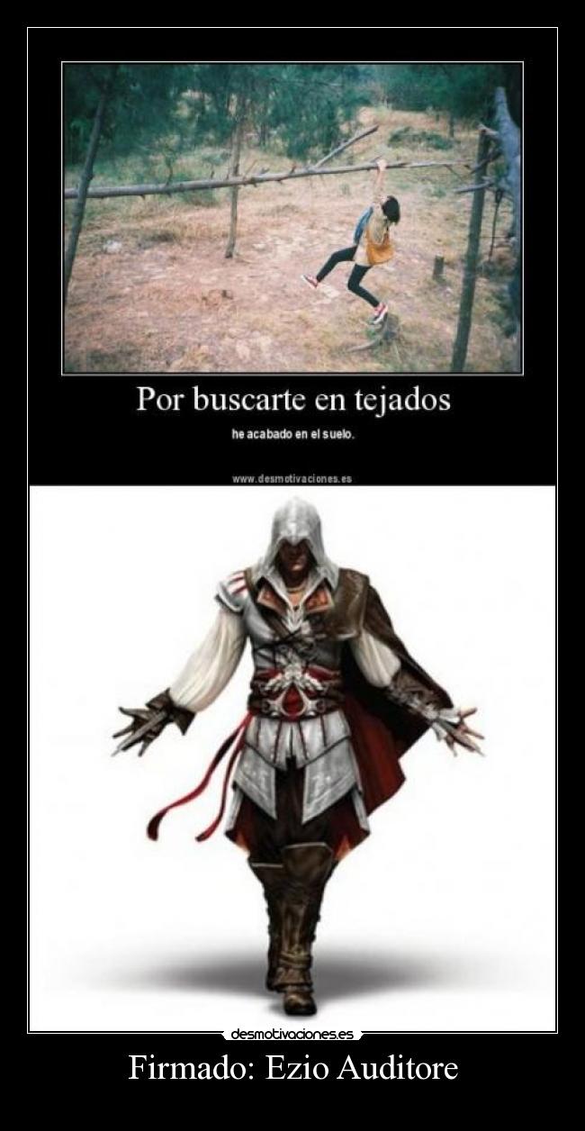 Firmado: Ezio Auditore - 