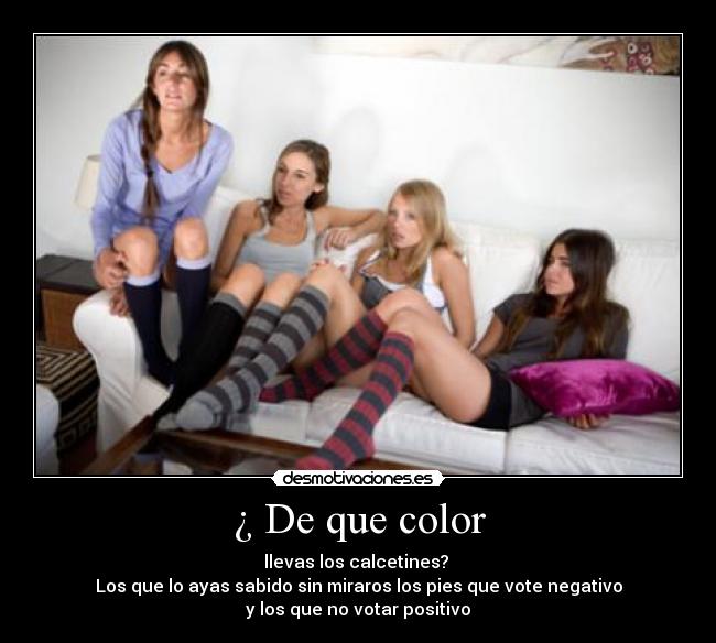 carteles color calcetines desmotivaciones