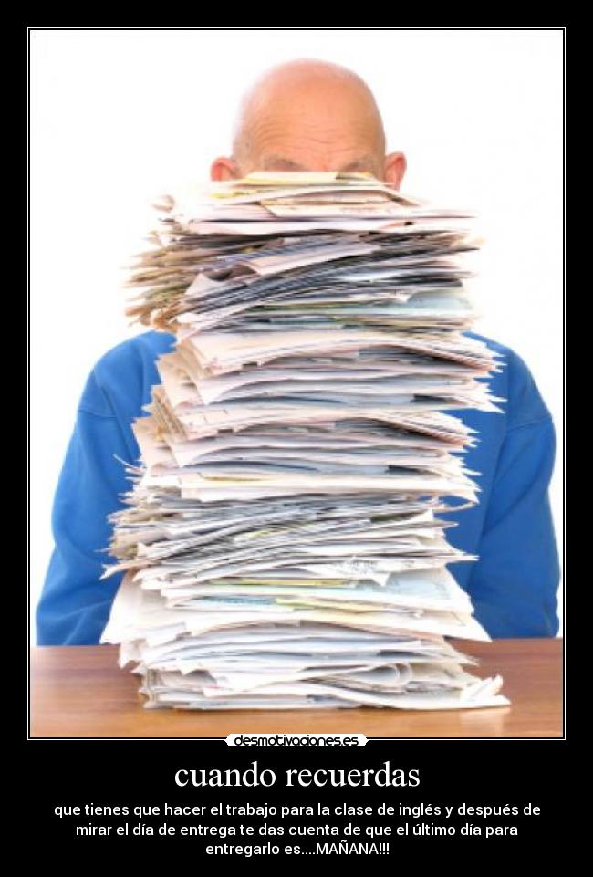 cuando recuerdas -