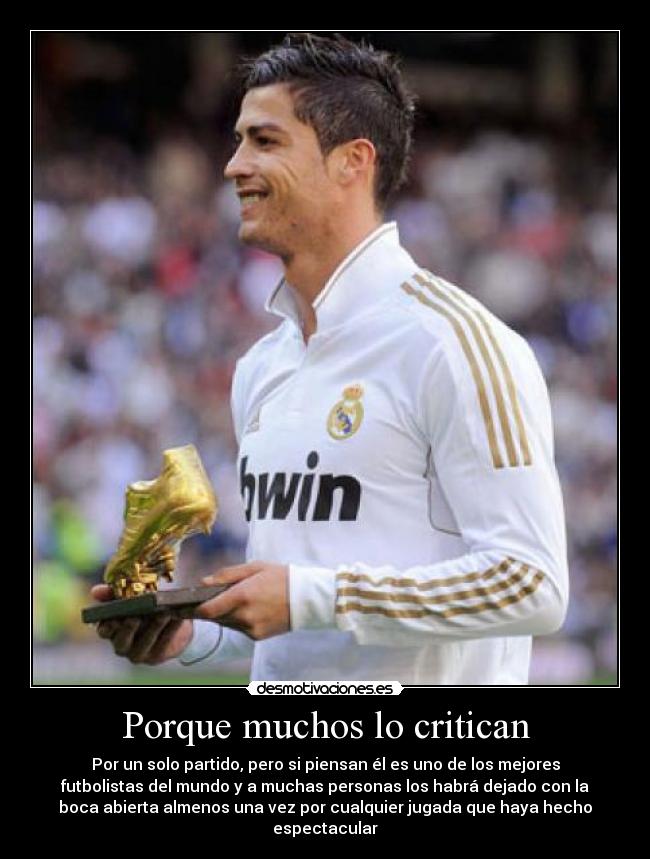 Porque muchos lo critican -