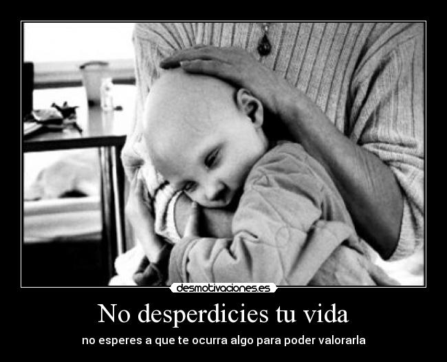 No desperdicies tu vida - 