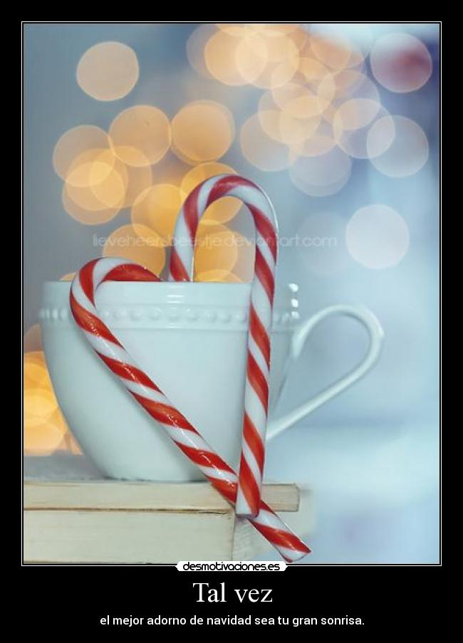 Tal vez - el mejor adorno de navidad sea tu gran sonrisa.