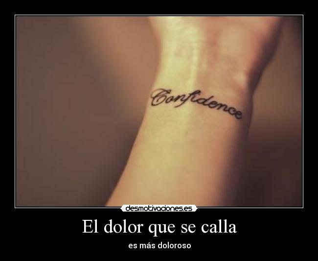 El dolor que se calla -