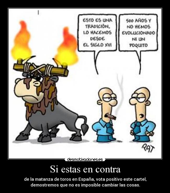 Si estas en contra -