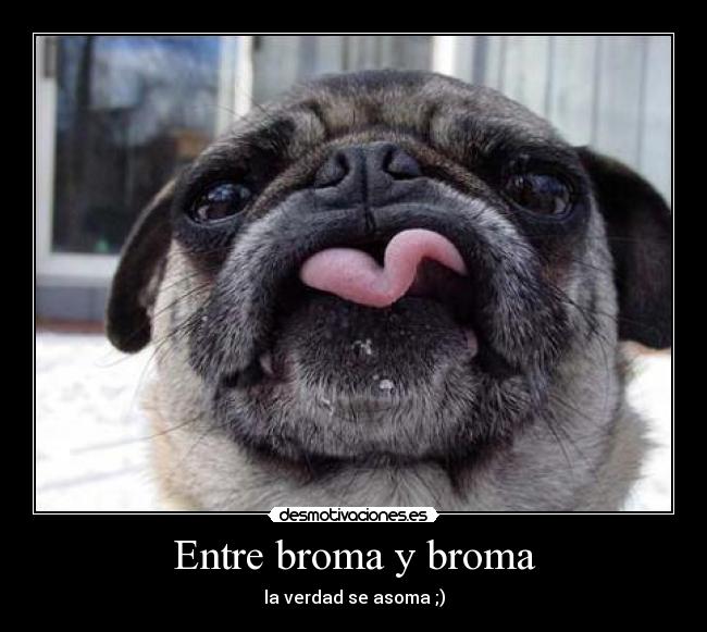 Entre broma y broma - la verdad se asoma ;)