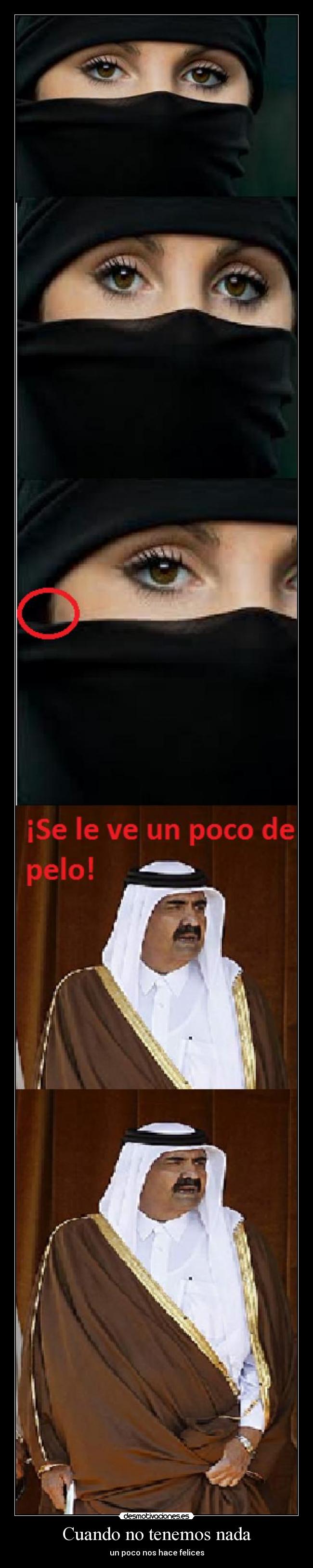 Cuando no tenemos nada - un poco nos hace felices