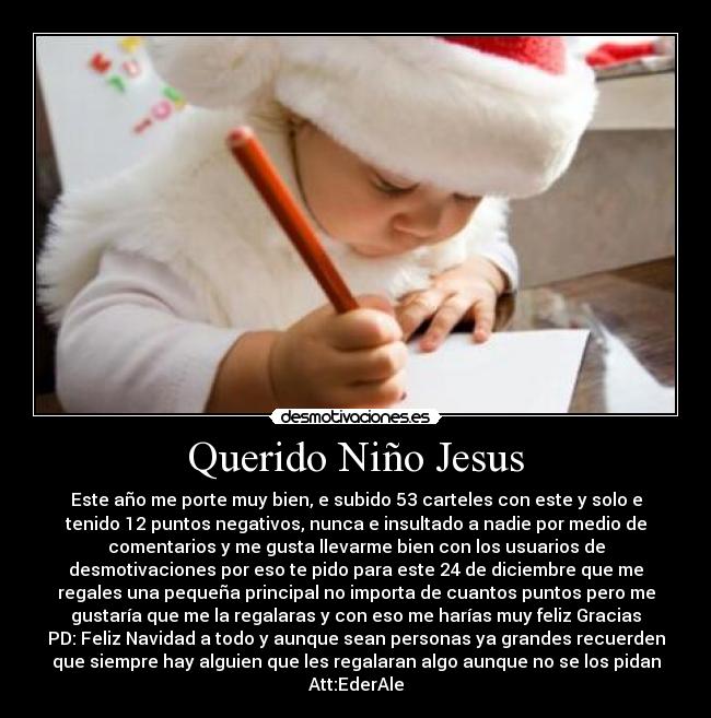 Querido Niño Jesus -