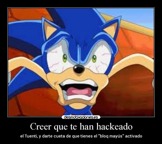 carteles segas sonic tuenti desmotivaciones