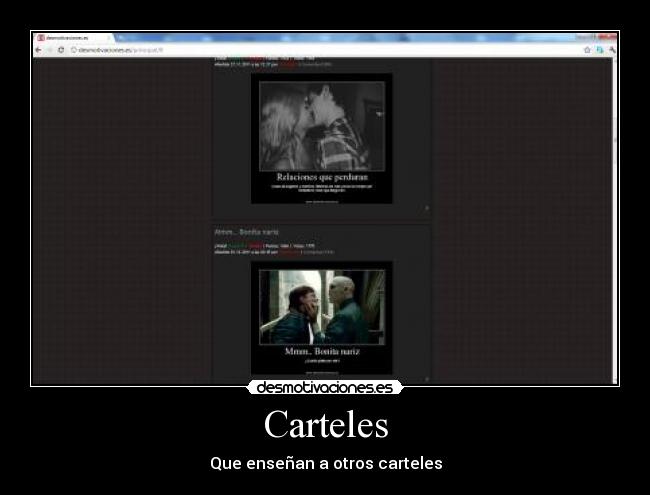 carteles harry potter beso desmotivaciones