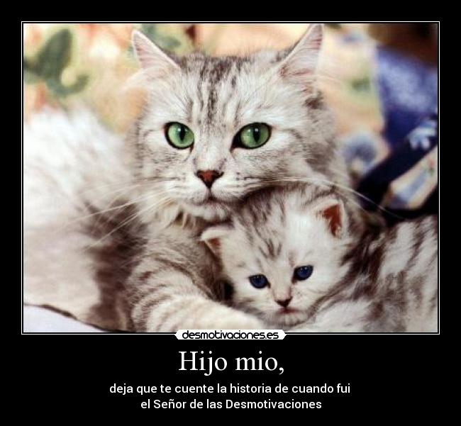 Hijo mio, - deja que te cuente la historia de cuando fui 
el Señor de las Desmotivaciones