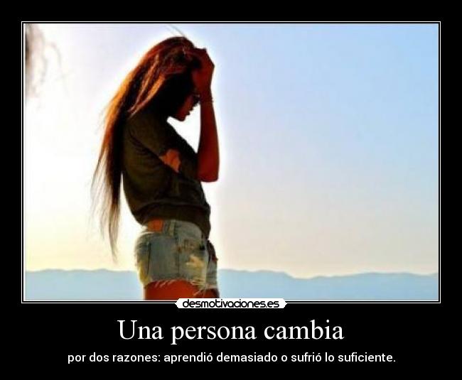 Una persona cambia - 