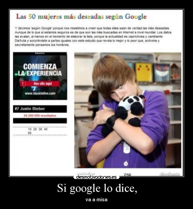Si google lo dice, -
