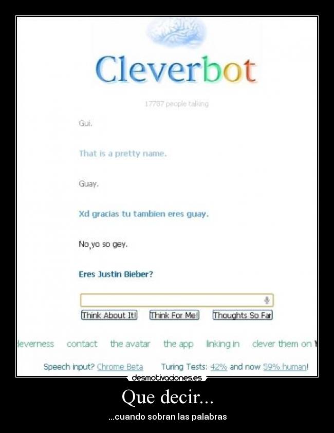 Que decir... - ...cuando sobran las palabras