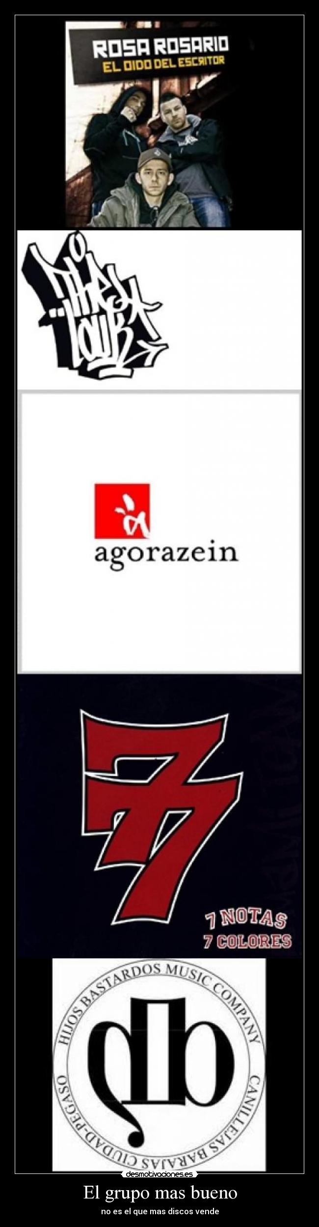 El grupo mas bueno - no es el que mas discos vende