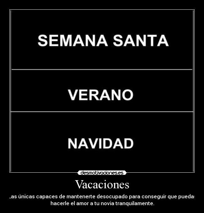 Vacaciones -