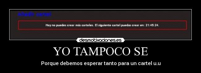 YO TAMPOCO SE - 