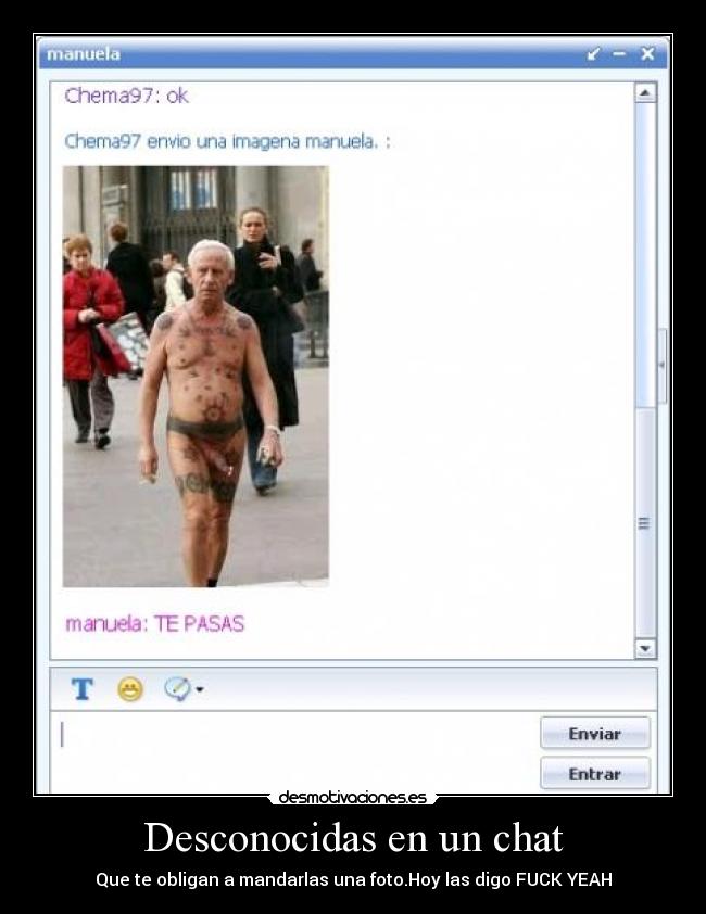 Desconocidas en un chat -