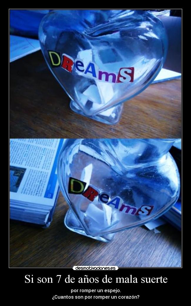Si son 7 de años de mala suerte -