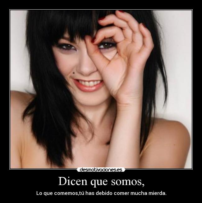 Dicen que somos, - 