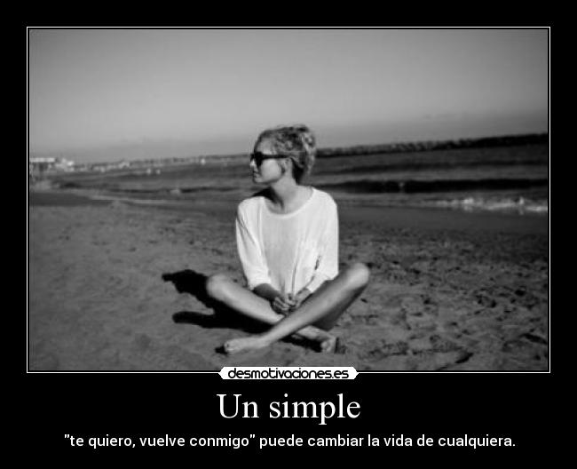 Un simple -