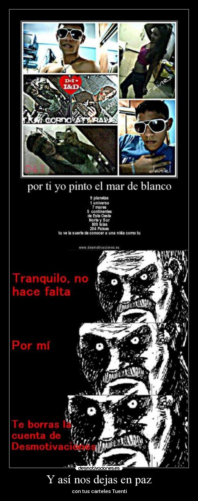 Y así nos dejas en paz - 